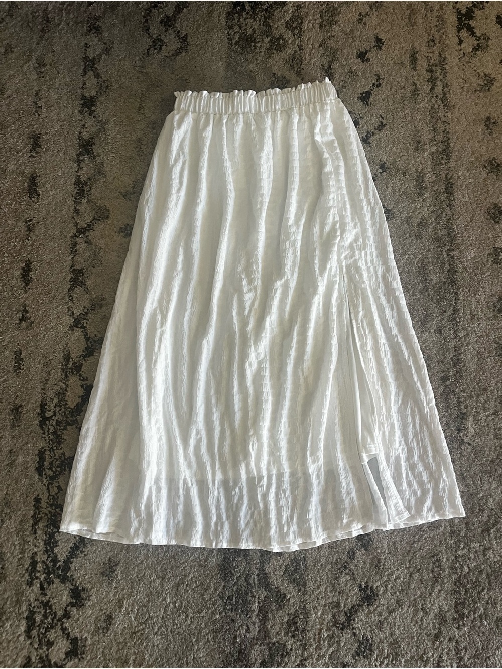 SHEIN White Maxi Skirt - Lightweight Boho A-Line